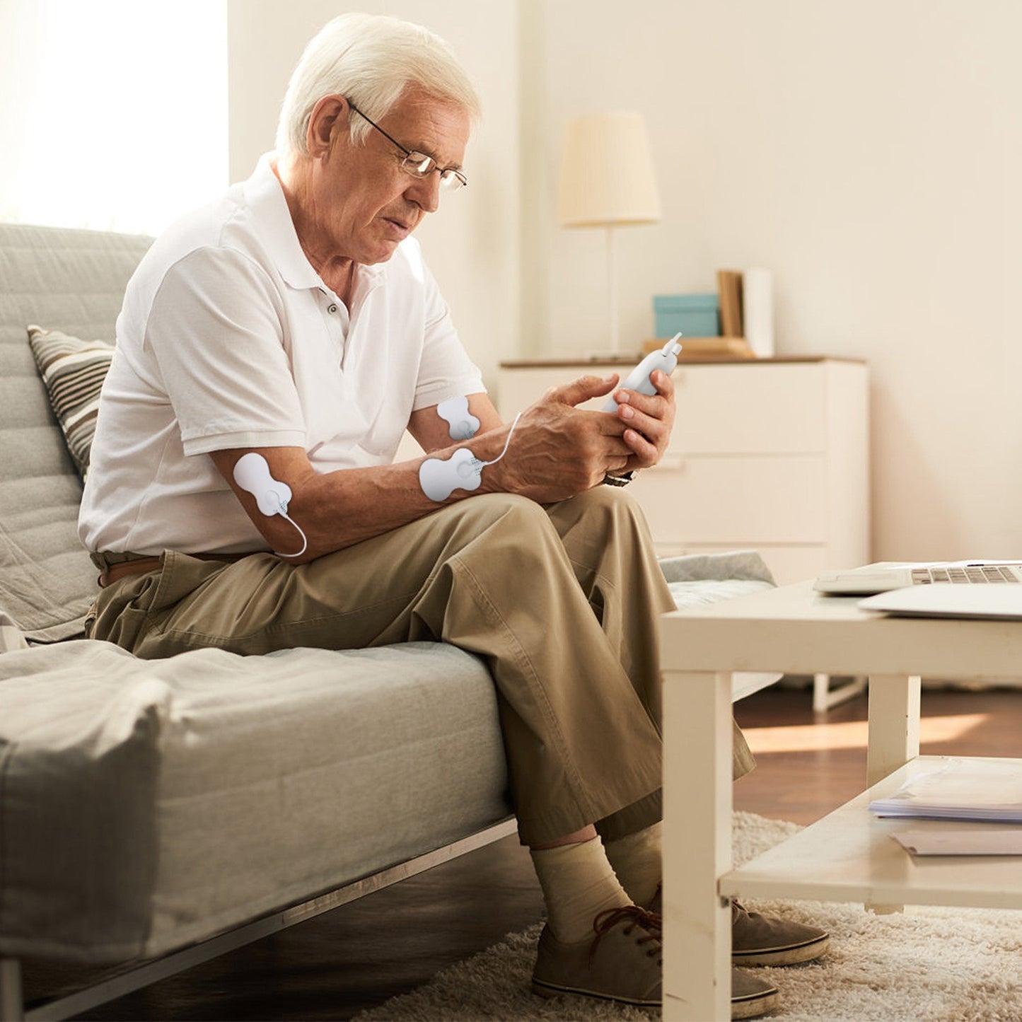 SwasthyCare Dual Pulse Massager – Compact Electric Muscle Relaxation Device